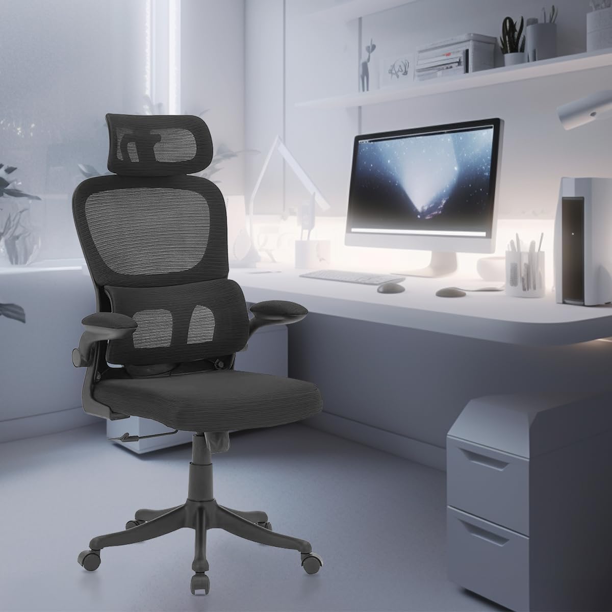 Cadeira Ergonômica com Encosto em Tela Mesh