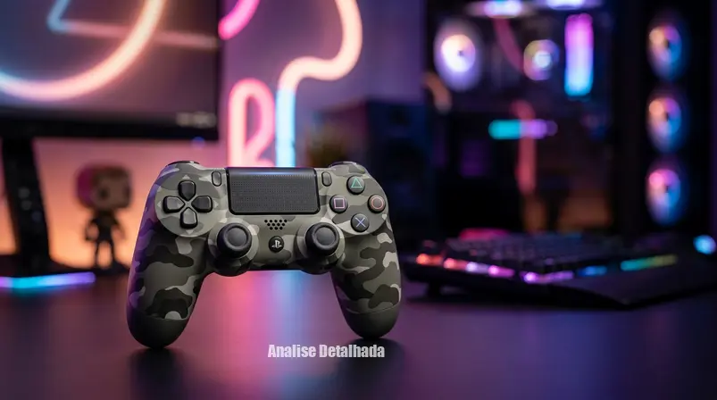 Review 2026: Dualshock 4 Camouflage Grey – O Clássico Controle Sony Ainda