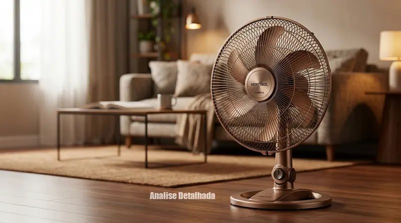 Ventilador de Coluna Ventisol 40cm Turbo 6 Pás Bronze: O Aliado Refrescante para 2026