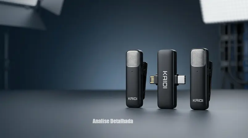 Microfone Lapela Sem Fio Kaidi Tipo-C: Liberdade de Áudio para Criadores em 2026